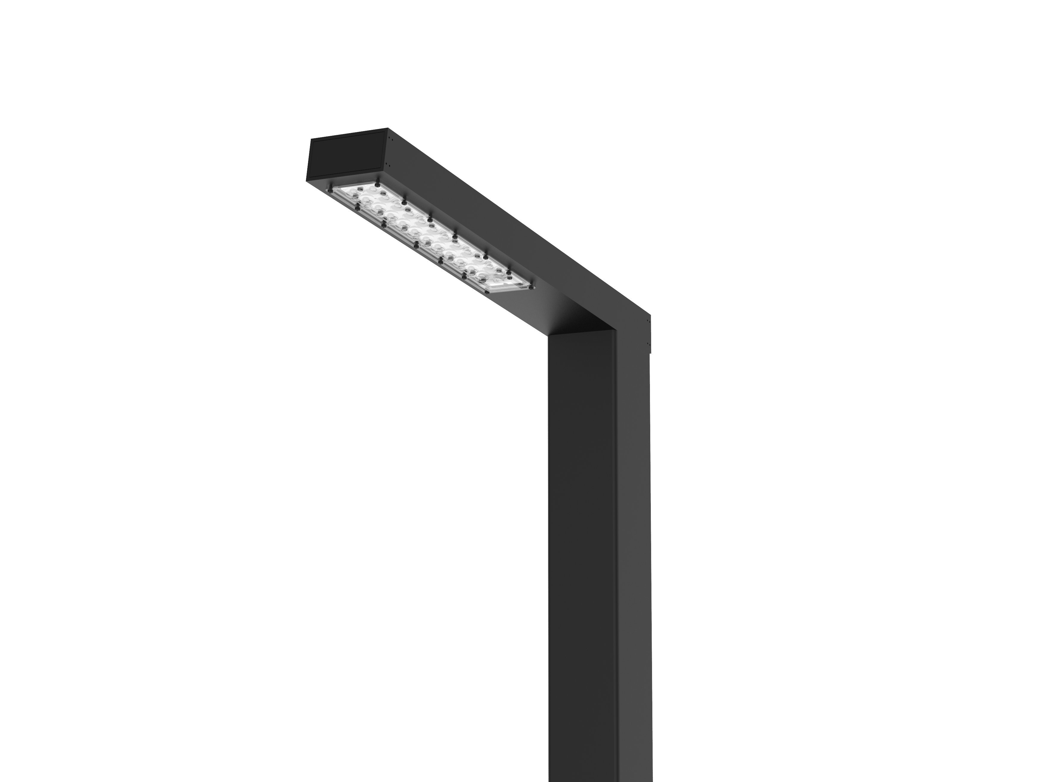 Осветительная система VARTON парковый Glight 30 Вт Urban 5000K RAL9005 черный 4000мм